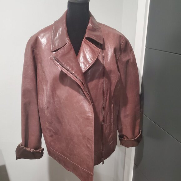 Spiegel Women's Rich Brown Leather Jacket - Picture 5 of 11